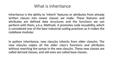 Python Inheritance Pptx