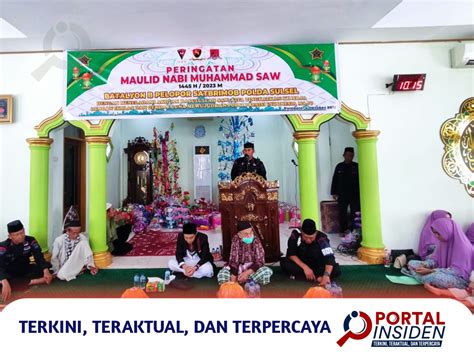 Brimob Parepare Peringati Maulid Nabi Muhammad SAW Secara Sederhana