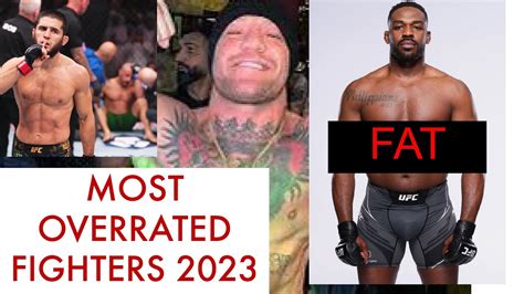 THE UFCS MOST OVERRATED FIGHTERS OF 2023 YouTube