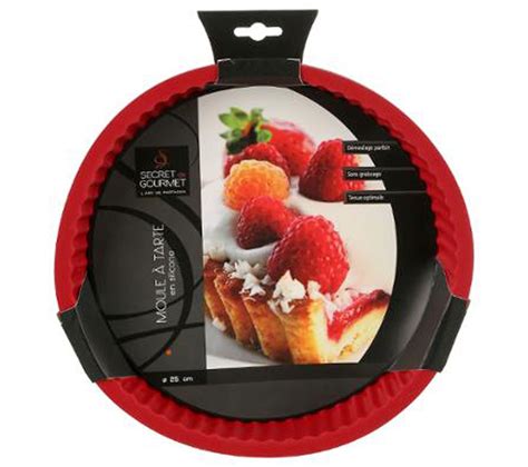 Moule À Tarte Silicone silipro 25cm Rouge Moule à gâteau