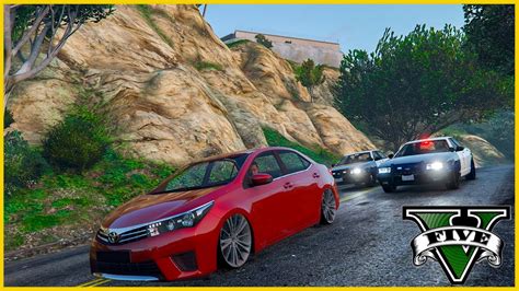 Fuga Da Policia De Toyota Corolla Rebaixado Gta Mod Grand Theft Auto