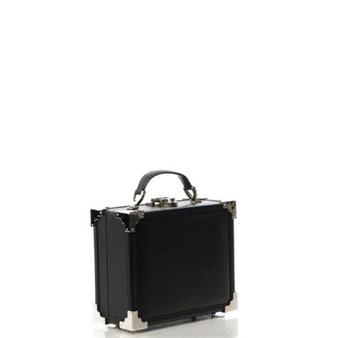 Aspinal Of London Mini Trunk In Black Handbag Clinic