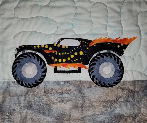 Monster Trucks Quilt Pattern Etsy