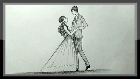 Pencil Drawing Romantic Couple - bestpencildrawing