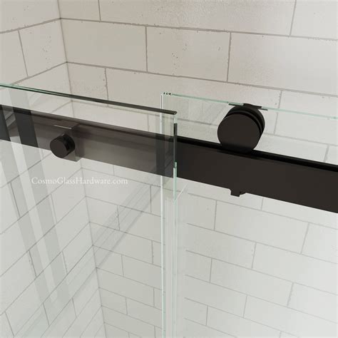Co Ss13 Single Sliding Shower Door With Soft Closing Cosmo Glass Hardware