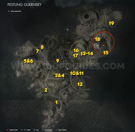 Sniper Elite 5 Festung Guernsey Mission 5 All Collectible Locations