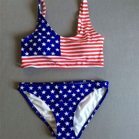 American Flag Bikini American Flag Bikini American Flag Bathing Suit