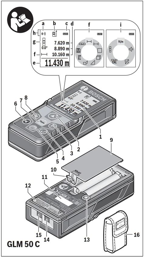 Bosch Glm C Professional Laser Distance Measurer Instruction Manual