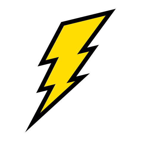 Cartoon Lightning Bolt Logo