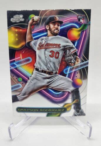 2023 Topps Chrome Cosmic Grayson Rodriguez Rookie Card 176 Baltimore