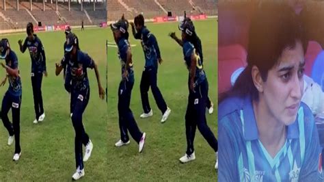 Sri Lanka Womens Dance Celebration After Beating Pakistan Vs Sri Lanka Semi Final Women S Asia