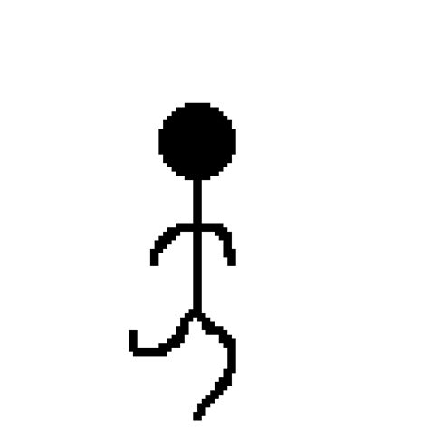 Pixilart - totally legit running stickman by pixel-pro-589