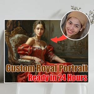 Custom Royal King and Queen Portrait From Photo, Historical Portrait, Royal Portrait, Human ...