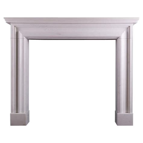 English Bolection Fireplace In White Marble For Sale At Stdibs