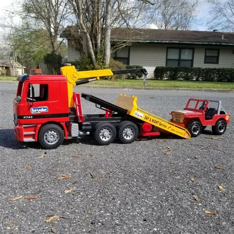 Bruder Crane Lift Tow Truck Mercedes Actros 4143 W Moving Parts And 1993