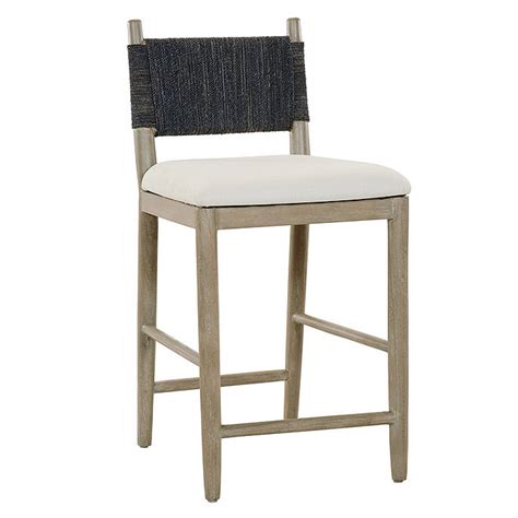 Blakely Upholstered Bar And Counter Stools With Seagrass Back Farniente