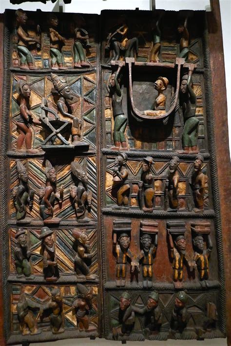 Yoruba Door Panels Wood Pigment Olowe Of Ise Nigeria Flickr