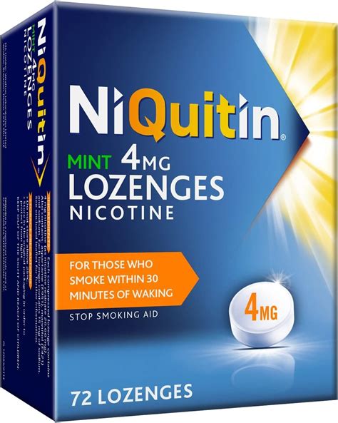 NiQuitin Mint 4 Mg Lozenges Effective Smoking Craving Relief 72