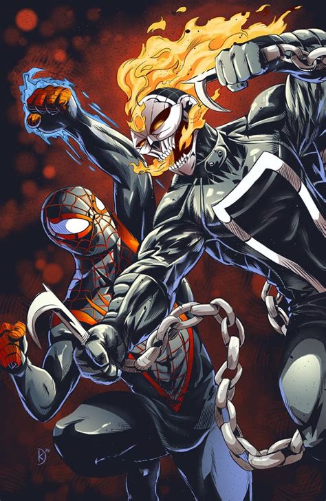 Spider Man VS Ghost Rider Ghost Rider Marvel Ghost Rider Marvel