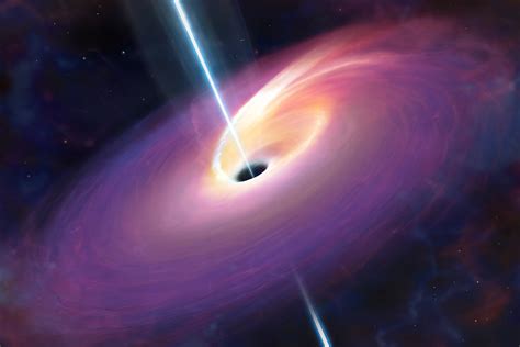 black hole accretion disk illustration