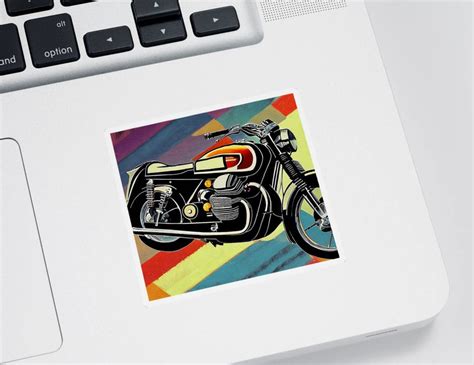 Moto Guzzi Black Motorcycle The Italian Motorcycle Pop Art Midcentury