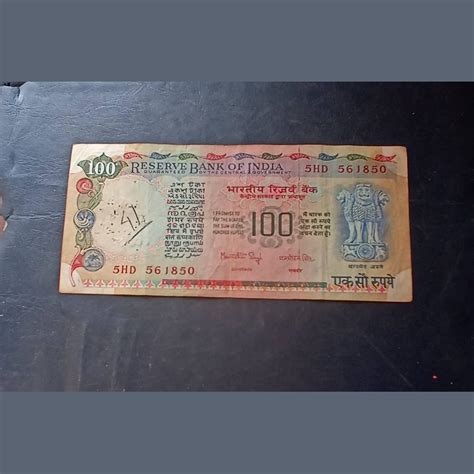 Reserve Bank Of India 100₹note Governor Manmohan Singh