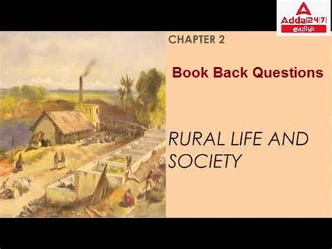 Tnpsc Samacheer Book Back Questions Tamil Medium Rural Life And Society