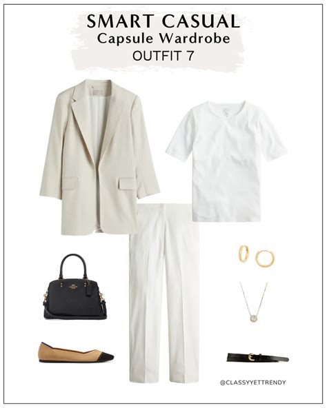 How To Create A Smart Casual Capsule Wardrobe 10 Pieces 9 Outfits Classy Yet Trendy