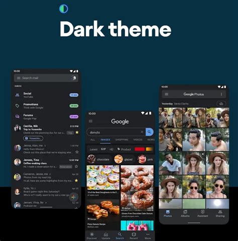 google dark theme - Walyou