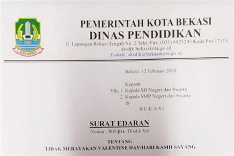 Detail Contoh Surat Larangan Koleksi Nomer