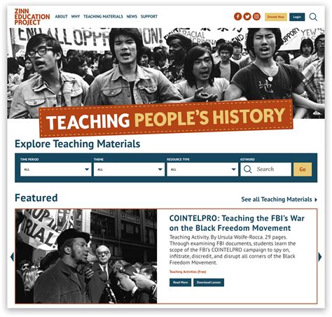 Zinn Education Project Howardzinn Org