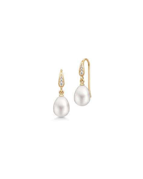 Julie Sandlau Ocean White Pearl Reringe Forgyldt