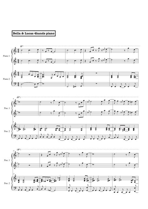 Kartrider Ost Medley 4hands Piano Sheet By Bellaandlucas