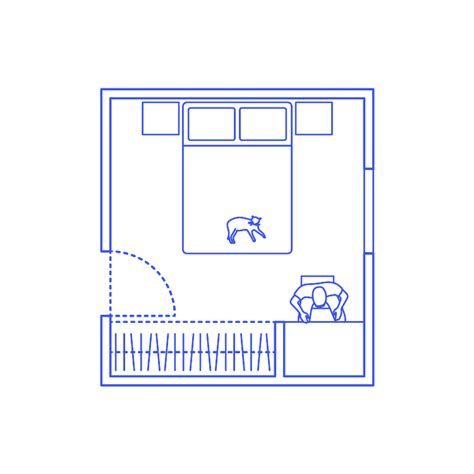 Full Double Bedroom Layouts Dimensions Drawings Com