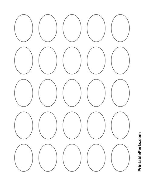 Free Printable Oval Templates - Printable Perks