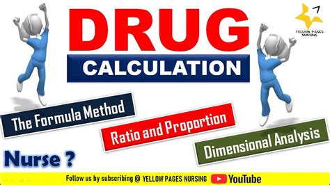 Drug Calculation Methods Dosage Calculation Formulas Dimensional