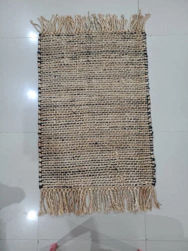 Flat Weave Brown Striped Jute Durrie At Rs 122 Sq Ft In Bhadohi ID