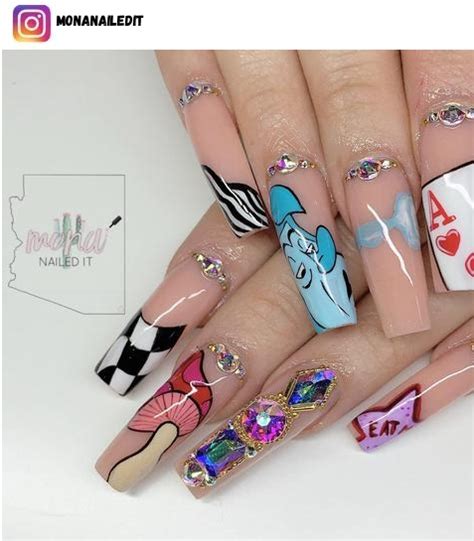 Alice In Wonderland Nail Art Designs Nerd About Town