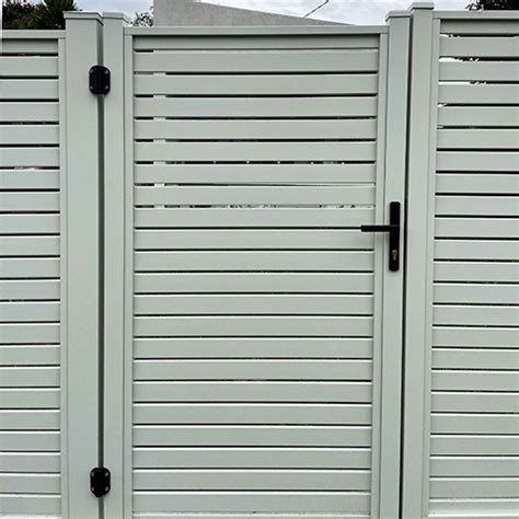 Slat Garden Gate Platinum Ocean International