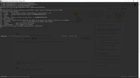Scrapy Shell Terminal Has An Emacs Extension That Autocompletes My