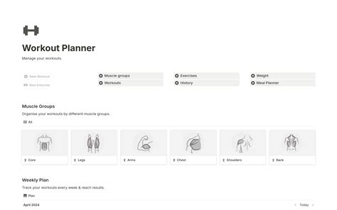 Workout Planner Template By Feelsdone Notion Marketplace