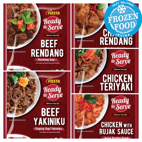 Jual Fiesta Ready To Serve Beef Rendang Beef Yakiniku Chicken