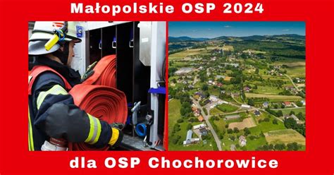 Osp Chochorowice Doczeka Si Nowej Stra Nicy Na Nowej Dzia Ce