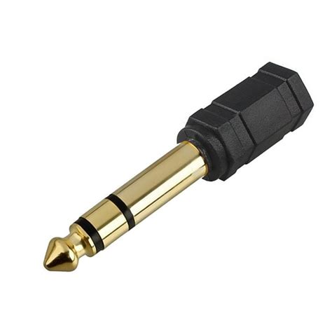 China 6.35mm Male To 3.5mm Female Adapter Plug Audio Connector ...