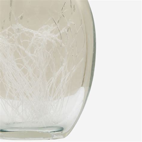 thread clear glass vase medium clear