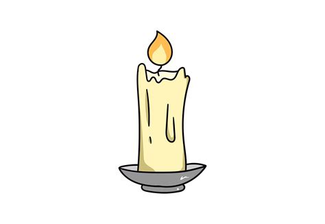 candle illustration clipart graphic  tivecreate creative fabrica