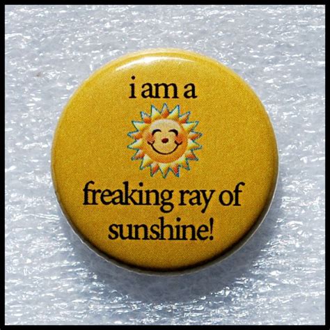 Ray Of Sunshine Funny Buttons Sunshine Funny