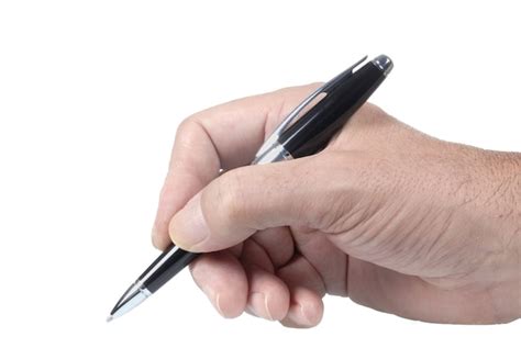 Free Photo Hand Holding Pen