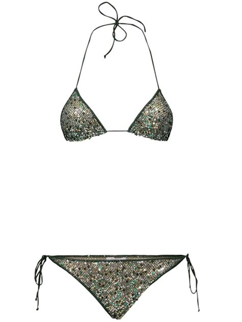 Embellished triangle bikini Oséree Swimwear Women Luisaviaroma