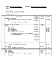 4 Acctg On Disbursements Related Transactions ACTIVITY Midterm